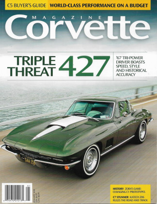 CORVETTE MAGAZINE 2018 JAN - '67 427,ZORA'S C1 P-TYPES, KATECH Z06, MOOVET '75